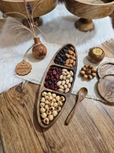 جزئیات سه بخش و لبه اردو خوری چوبی ماسون