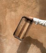 سینی مستطیل دسته چوبی چوب گردو