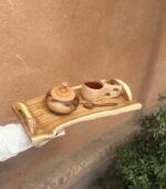 سینی چوب سنجد دسته چوبی - تصویر 3