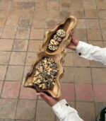 اردو خوری چوب گردو کاملا یک تیکه - تصویر 3
