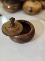 قندان چوبی ماسون مدل آراد ساخته شده از چوب گردو