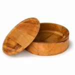 اردوخوری درب‌دار ماسون مدل راد از چوب گردو با درب قابل استفاده به‌عنوان پیش‌دستی