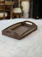 سینی پذیرایی چوبی حصیری ماسون در فروشگاه حضوری