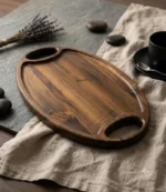 سینی پذیرایی چوبی ماسون مدل افرا با پوشش روغن گیاهی آبگریز