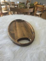 سینی پذیرایی چوبی ماسون مدل افرا با پوشش روغن گیاهی آبگریز