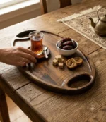 سینی پذیرایی چوبی ماسون مدل افرا با پوشش روغن گیاهی آبگریز