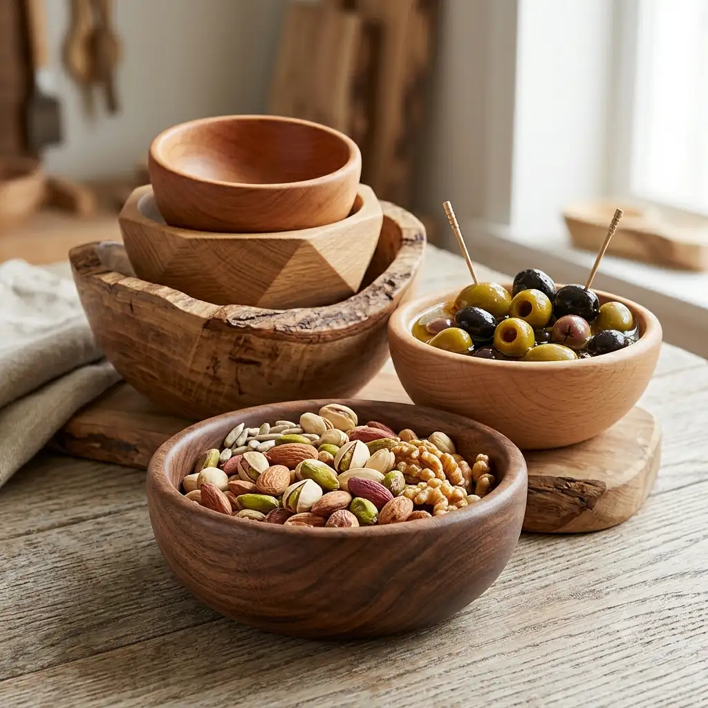 خرید پیاله چوبی دست ساز - کاور دسته‌بندی پیاله چوبی