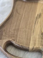 سینی پذیرایی چوبی مدل رستا ماسون از چوب گردو